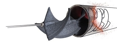 A SpyroCorTM radiant tube insert (Image credit: Saint-Gobain)