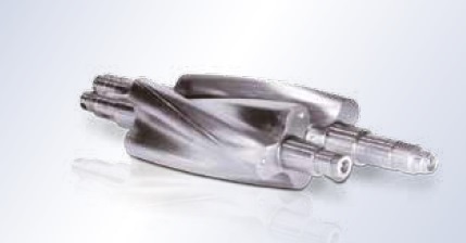 3+3 Blower profile with twisted shafts and patented pulse charging as well as lower crushing losses