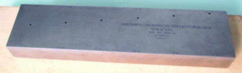 A calibration block for UT inspections