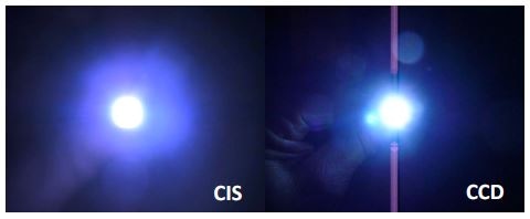 Image artefacts: CCD smearing