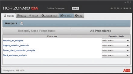 Horizon QA operator in­terface for routine analysis