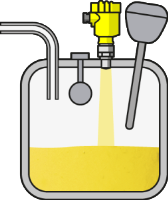With its compact design and process fittings down to ¾" thread, VEGAPULS 64 can be used very effectively on small tanks and containers.
