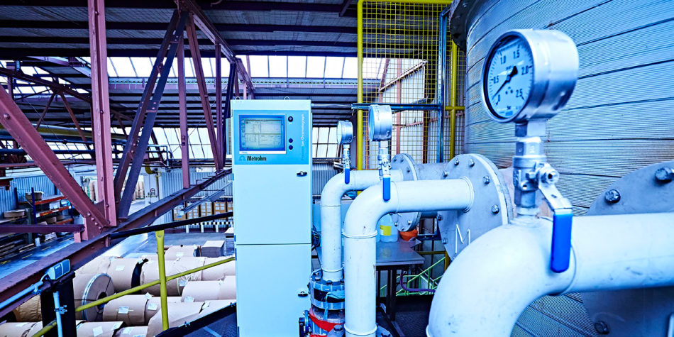 The Metrohm Process Ion Chromatograph at thyssenkrupp Rasselstein.