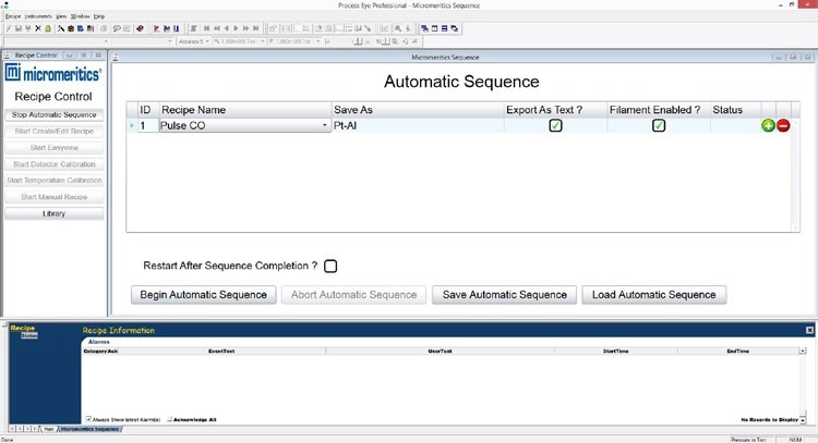 Building the Automatic Sequence in Process Eye.