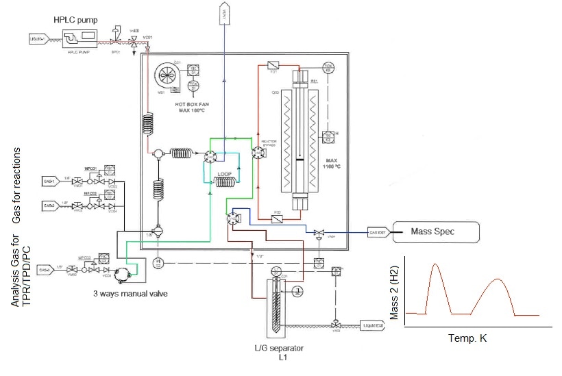 Flow Diagram of the MCCTC Connected to a Mass Spectrometer
