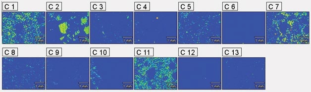 Extracting the X-ray maps limited to 13 unique components.