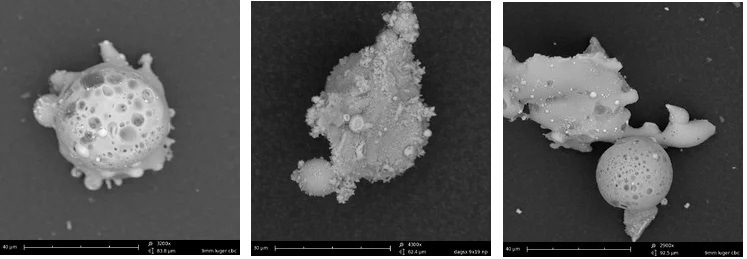 GSR analyses performed with a Thermo Scientific Phenom Perception GSR Desktop SEM