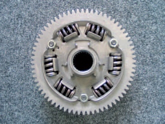 Spring package for the clutch torsional vibration damper.