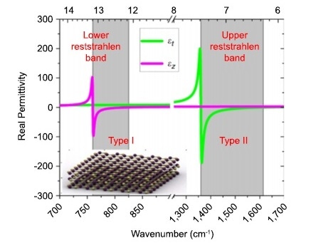 Optical permittivity of hBN in the mid-infrared.1
