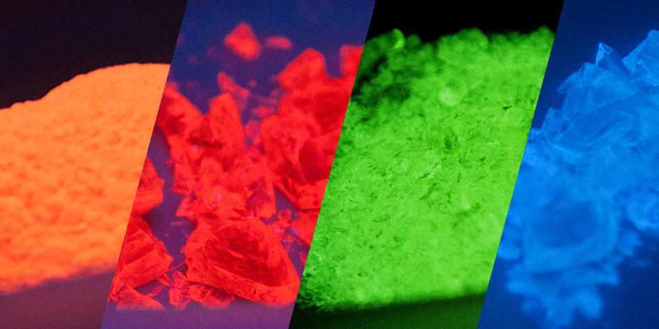 Fluorescent glass