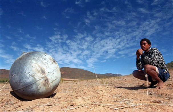 Launcher tank recovered in South Africa.