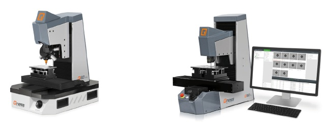 QNESS Q10/30/60 (left) and Q150 A and A+ (right) hardness testers.