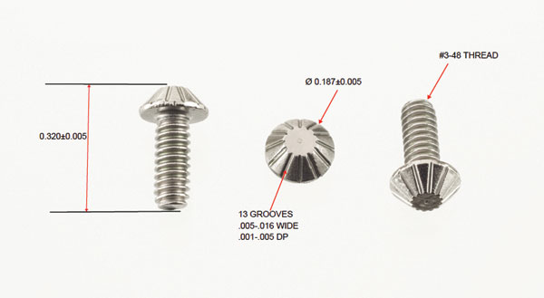Insert Screw of Pharmaceutical Drug Delivery Systems