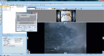 Screenshot of inserting a survey scan using the “Multispectrum insert” tool.