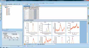 Screenshot of full chemical state quantification after all spectra have been analyzed.