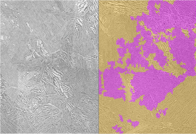 Automated deep learning detection colony and basketweave morphologies in titanium.