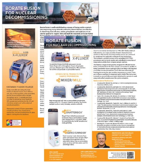 Safe and Effective Sample Preparation for the Radioanalytical Chemistry
