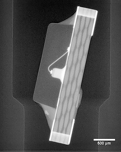 Substrate layers of an LED