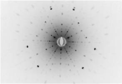 Laue Spots Sapphire Sample C-axis aligned