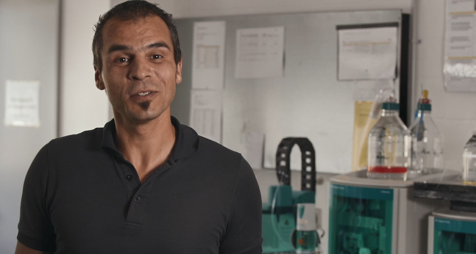 Michael Siragusa, technical manager und co-founder of SwissShrimp AG in Rheinfelden, Switzerland