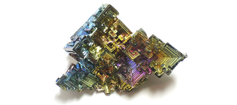 Bismuth crystal.