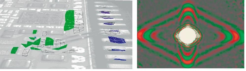 Propagation of compression waves in a CFRP panel