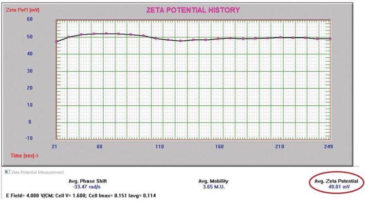 Positively charged alumina abrasive zeta potential.