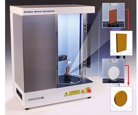 Ceramscan showing location of samples for testing and resulting sample scans