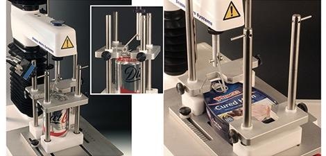 Testing carbonated drink can ring pull force and Testing tinned ham ring pull force