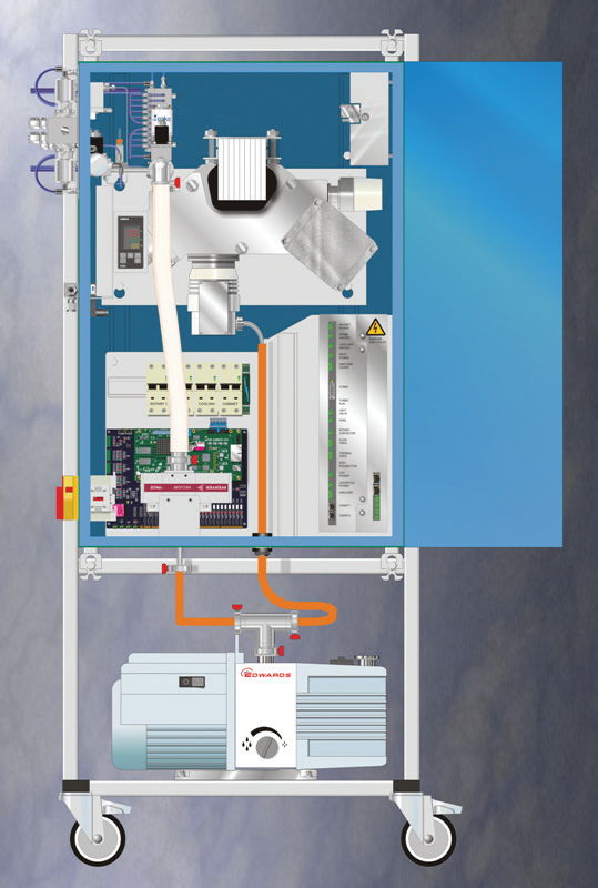 The Prima PRO Process Mass Spectrometer with the multipoint variable pressure inlet attached.
