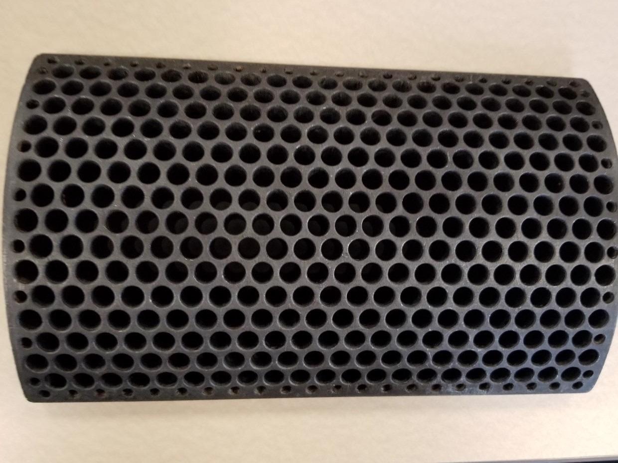 After immersion for 60 minutes in Polyclean.