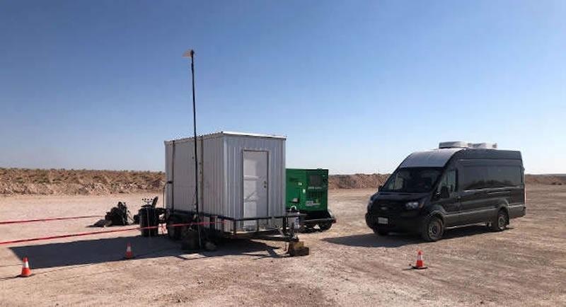 Neubrescope set up on site near well operations.