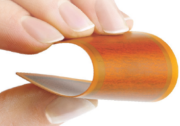 Piezo patch transducers can be very flexible the minimum bending radius for the DuraAct type is as low as 12mm.
