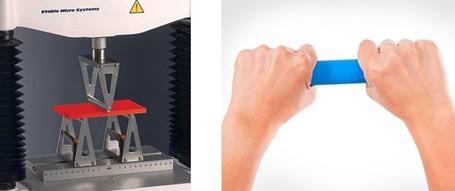 Typical Three Point Bend Test.