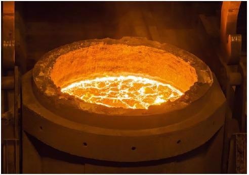 Steel refining is performed in a ladle where deoxidation, desulfurization and inclusion flotation may occur.