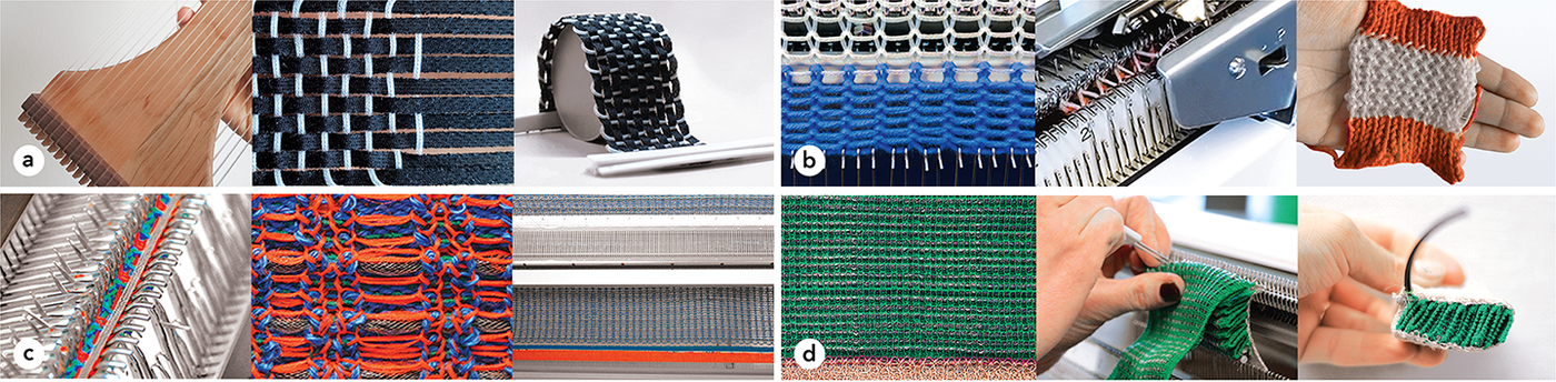 OmniFiber-based swatches with various fiber structuring technique