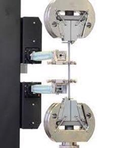 ZwickRoell multiXtens extensometer with fully automatic sensor arms