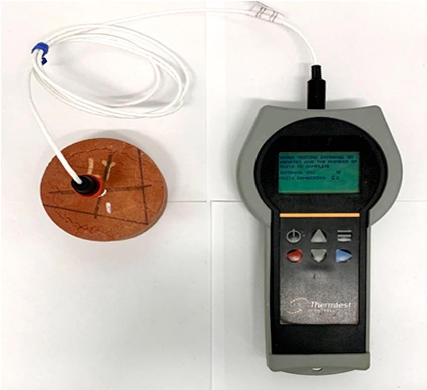 Thermal conductivity test.