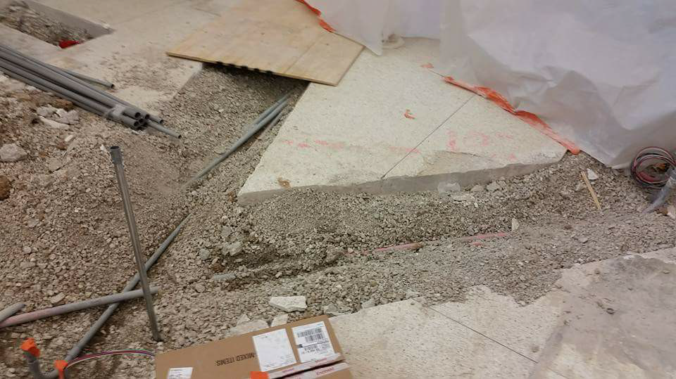 Local supermarket hired Echo GPR to conduct a GPR scan to avoid losing power to cash registers or cutting refrigeration pipes in recent renovation project.