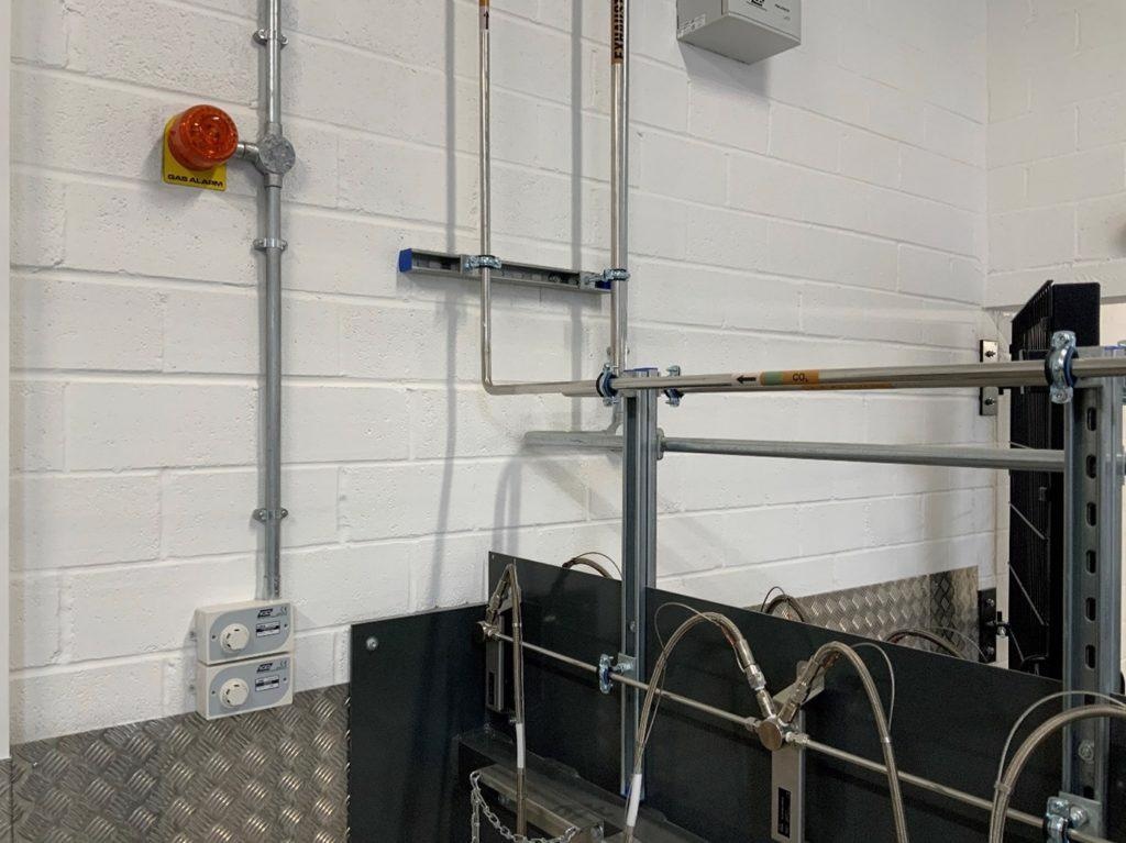 TOC-750 Series Safe Area Gas Detector and Beacon Sounder installed in bottle store.