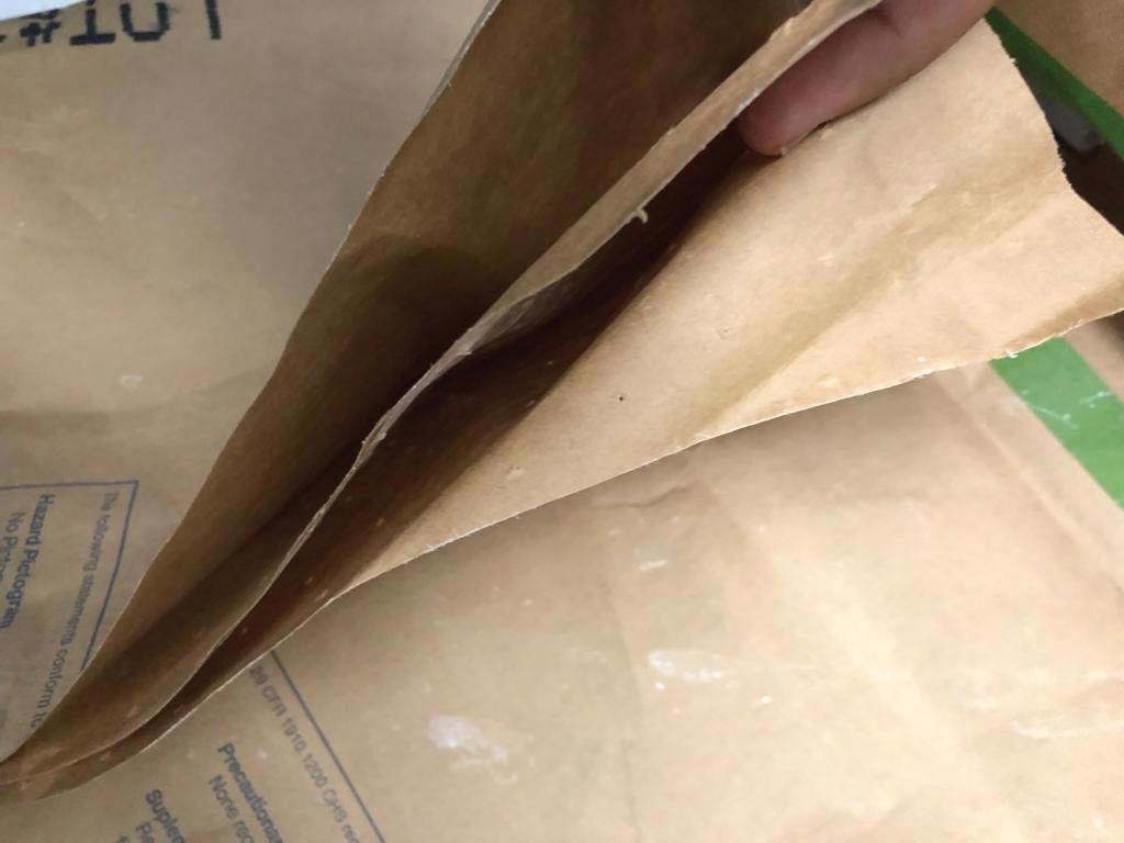 Multilayered paper sack A for dextrose.