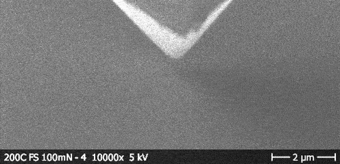 Fracture toughness of oxide glass measurement by nanoindentation.