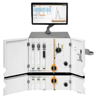 ELEMENTRAC CHS-r with optional monitor holder and touchscreen