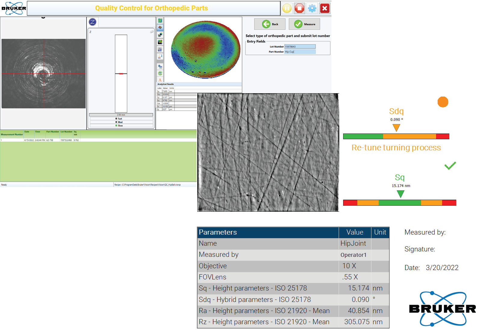 Advanced Production Interface and an example of automatic report generation.
