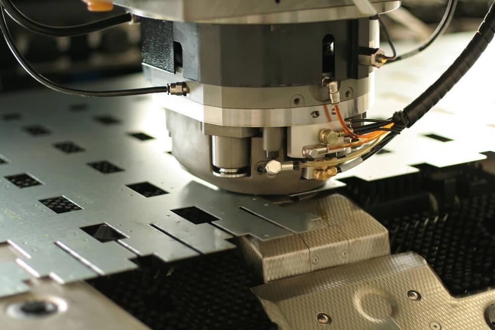 Precision CNC sheet metal stamping.
