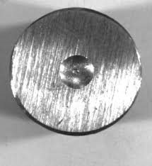 Brinell indentation.