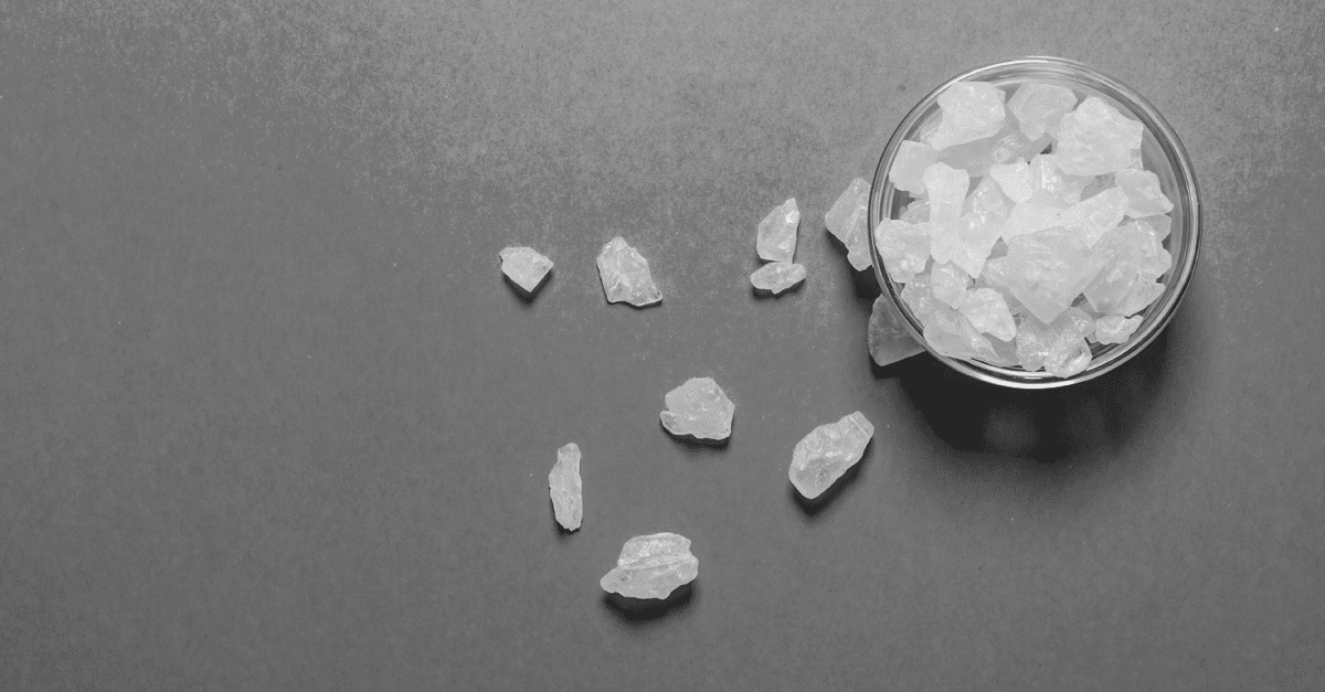 Sugar crystals.