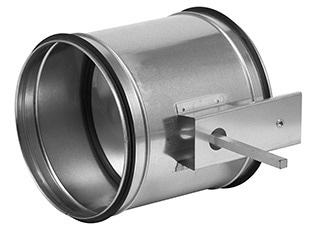 HVAC damper with gasketing.
