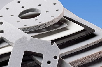 Die-cut Norseal Silicone Foam Rubber.