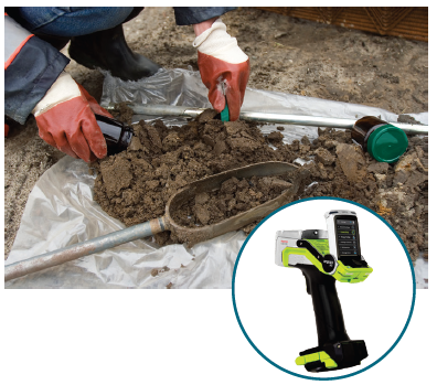 The Thermo Scientific™ Niton™ XL5 Plus Handheld XRF Analyzer.